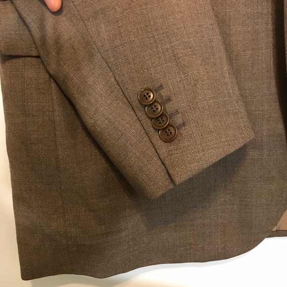 Pal Zileri Italian Made Brown Wool Tweed Suit Set - Picture 10 of 16